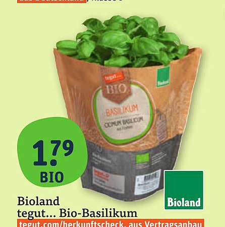 Bioland tegut... Bio-Basilikum