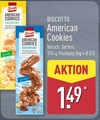 Biscotto American Cookies - Verschiedene Sorten