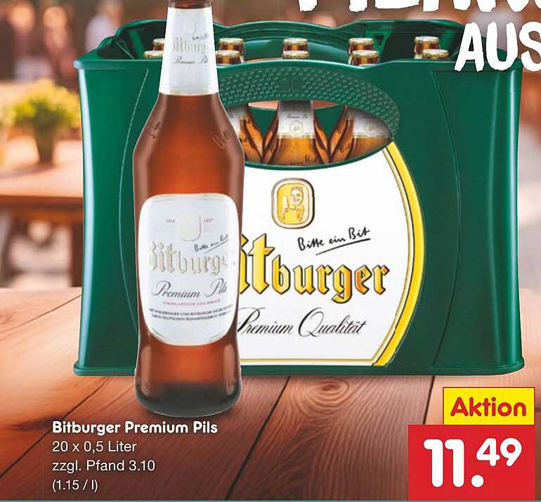 Bitburger Premium Pils 20 x 0,5 Liter