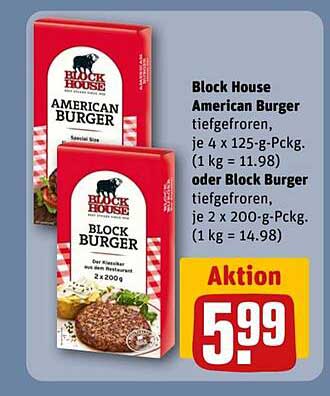 Block House American Burger oder Block Burger