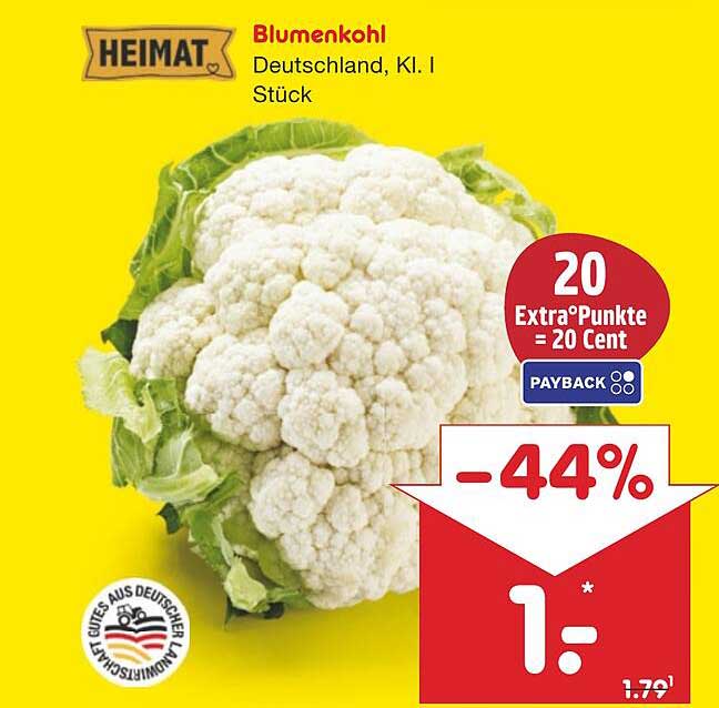 Blumenkohl Deutschland, Kl. I - Stück
