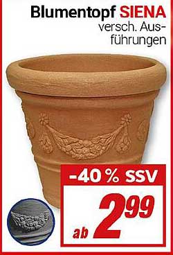 Blumentopf SIENA verschiedene Ausführungen