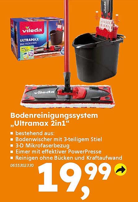 Bodenreinigungssystem „Ultramax 2in1“