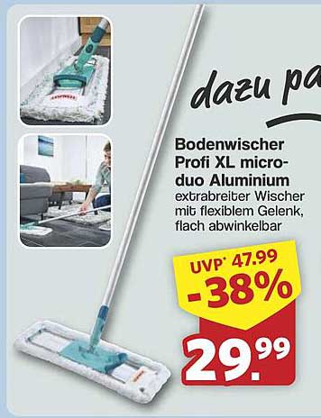 Bodenwischer Profi XL micro-duo Aluminium