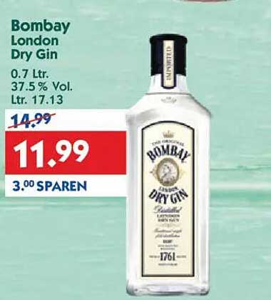Bombay London Dry Gin 0,7 L