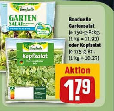 Bonduele Gartensalat oder Kopfsalat – Frische für Ihren Tisch
