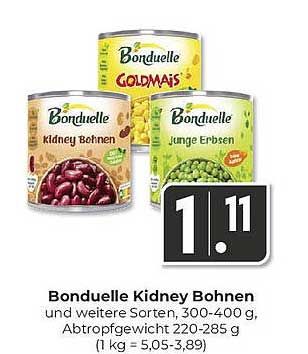 Bonduelle Kidney Bohnen und weitere Sorten, 300-400 g
