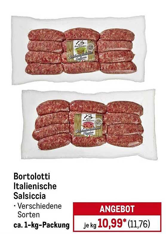 Bortolotti Italienische Salsiccia - verschiedene Sorten