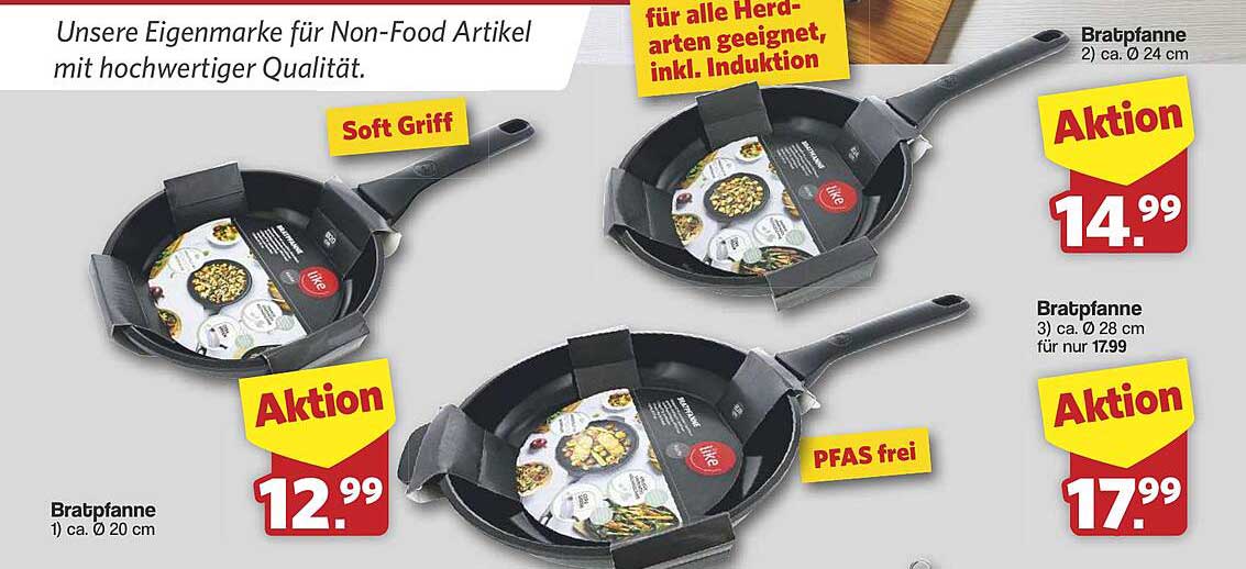 Bratpfanne in verschiedenen Größen - Qualität für Ihre Küche