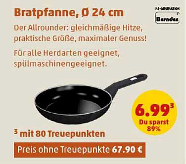 Bratpfanne, Ø 24 cm - Der Allrounder für jede Küche