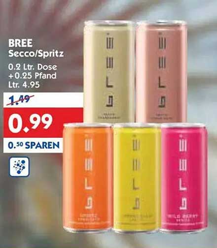 BREE Secco/Spritz 0.2 L Dose zum Sparpreis
