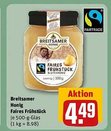 Breitsamer Honig Faires Frühstück 500g