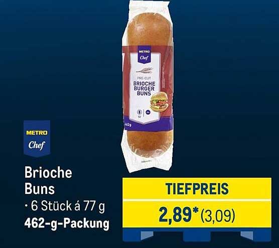 Brioche Buns - 6 Stück á 77 g