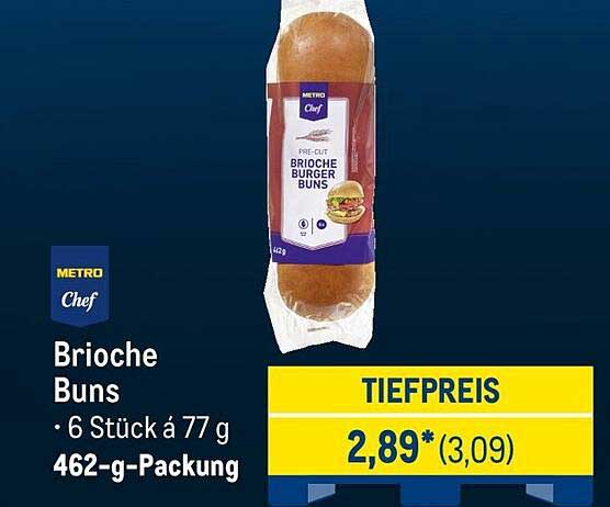 Brioche Buns - 6 Stück á 77 g