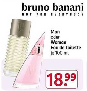 bruno banani Man oder Woman Eau de Toilette je 100 ml