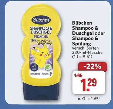 Bübchen Shampoo & Duschgel Pikachu 2in1 230 ml
