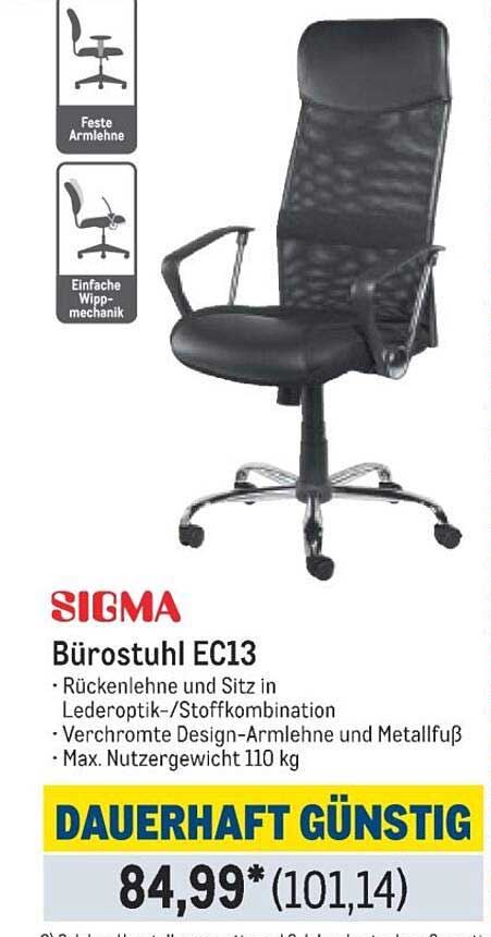 Bürostuhl EC13 von SIGMA