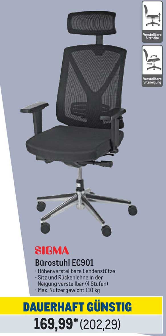 Bürostuhl EC901 von SIGMA