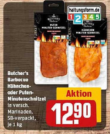 Butcher's Barbecue Hähnchen- oder Puten-Minutensteaks, 1 kg