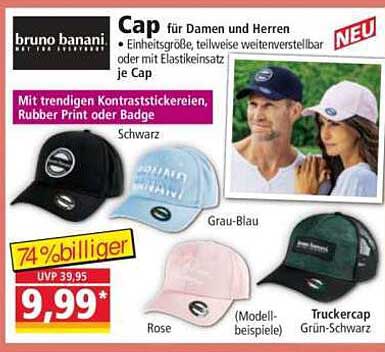 Cap für Damen und Herren von bruno banani