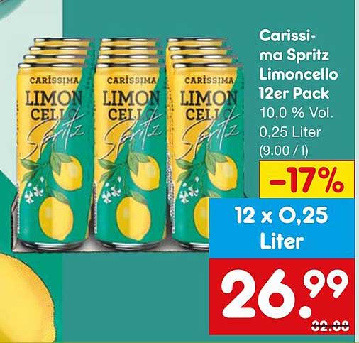 Carissima Spritz Limoncello 12er Pack