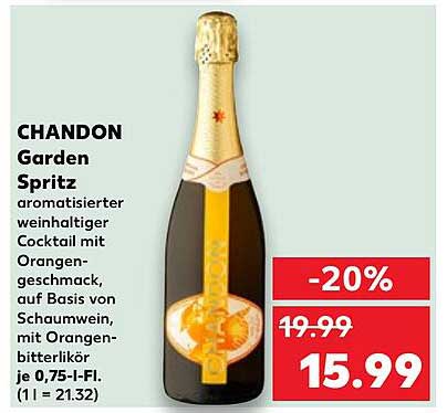CHANDON Garden Spritz - Aromatisierter weinhaltiger Cocktail mit Orangengeschmack