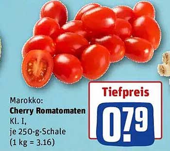 Cherry-Romatomen 250 g - Tiefpreis