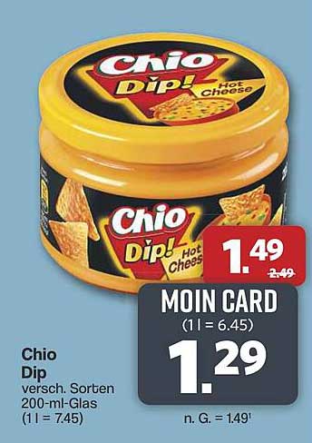 Chio Dip – Verschiedene Sorten 200-ml-Glas