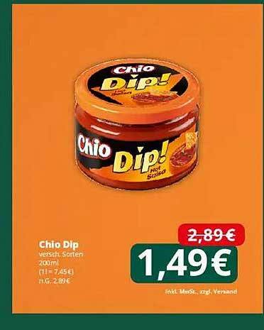 Chio Dip - verschiedene Sorten 200ml