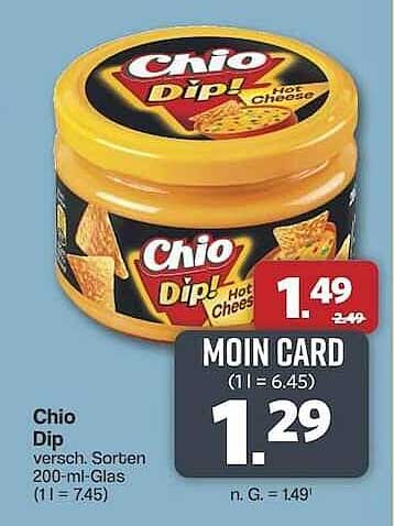 Chio Dip - verschiedene Sorten im 200-ml-Glas