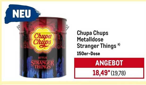 Chupa Chups Metalldose Stranger Things 150er-Dose