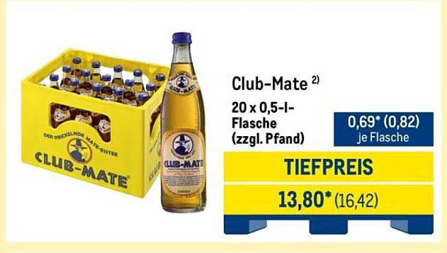 Club-Mate 20 x 0,5-l-Flasche (zzgl. Pfand)