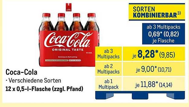 Coca-Cola 12 x 0,5-L-Flasche (zzgl. Pfand)