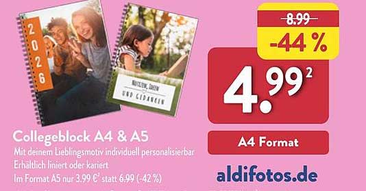 Collegeblock A4 & A5