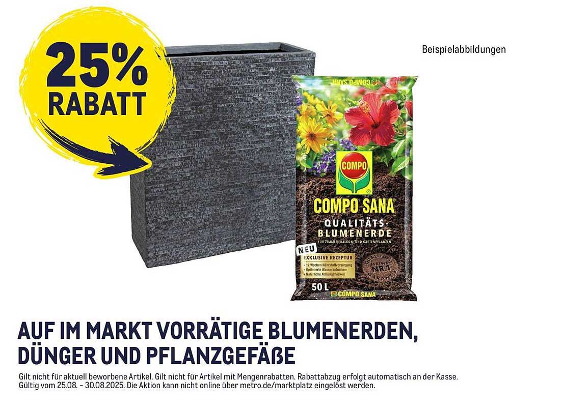COMPO SANA Qualitäts-Blumenerde 50 L