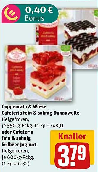 Coppenrath & Wiese Cafeteria fein & sahnig Donauwelle oder Erdbeer Joghurt