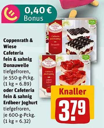Coppenrath & Wiese Cafeteria fein & sahnig Donauwelle oder Erdbeer Joghurt