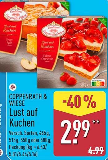 COPPENRATH & WIESE Lust auf Kuchen - Verschiedene Sorten