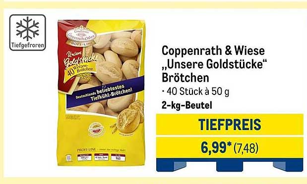 Coppenrath & Wiese „Unsere Goldstücke“ Brötchen - 2-kg-Beutel