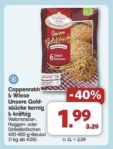 Coppenrath & Wiese Unsere Goldstücke kernig & kräftig 6 Dinkelbrötchen