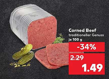 Corned Beef traditioneller Genuss je 100 g