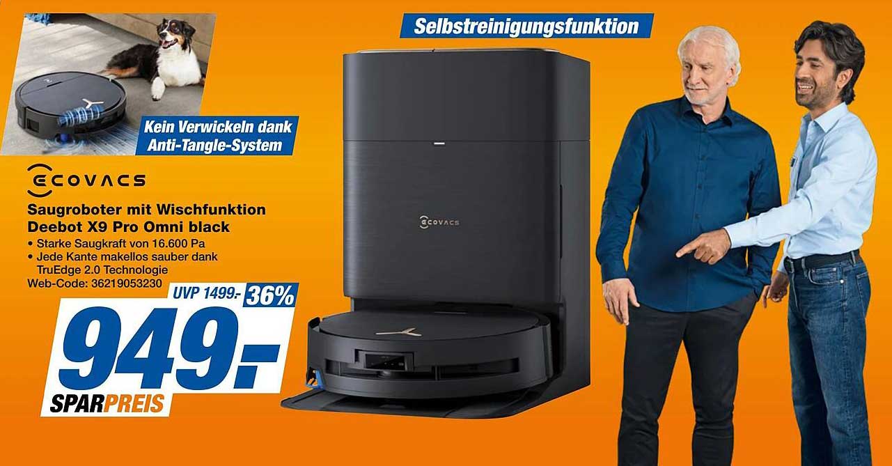 COVACS Saugerobot mit Wischfunktion Deebot X9 Pro Omni black