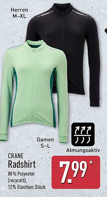 CRANE Radshirt für Herren und Damen