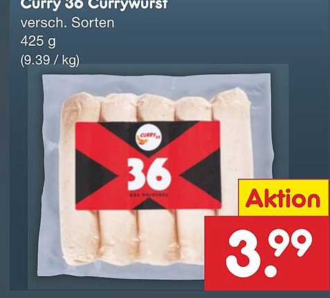 Curry 36 Currywurst, 425 g