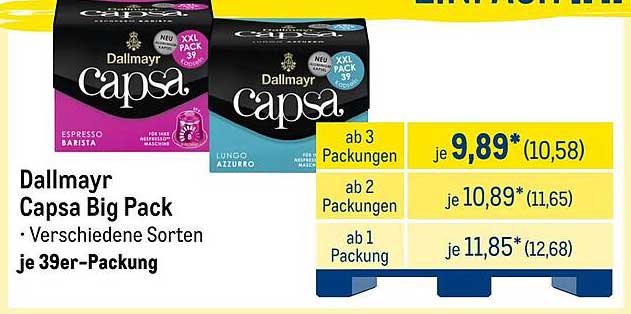 Dallmayr Capsa Big Pack - Verschiedene Sorten