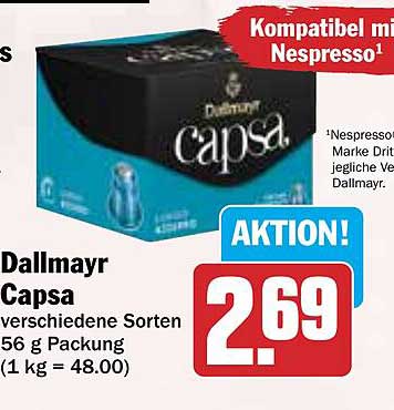Dallmayr Capsa - verschiedene Sorten 56 g Packung