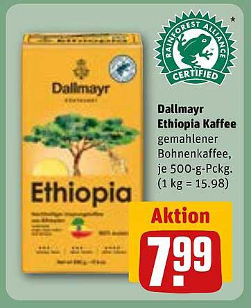 Dallmayr Ethiopia gemahlener Bohnenkaffee 500 g