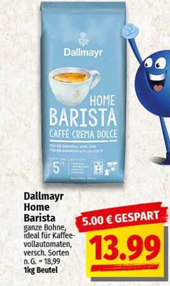Dallmayr Home Barista Caffè Crema Dolce 1kg