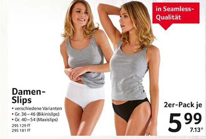 Damen-Slips im 2er-Pack – in Seamless-Qualität