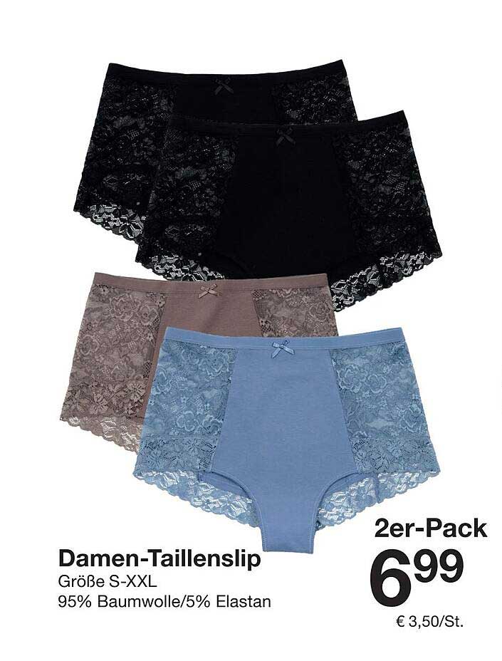 Damen-Taillenslip 2er-Pack